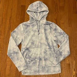 Tie-Dye Blue & White Hoodie